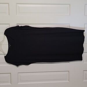 Eileen fisher black cap sleeve midi dress size S Basic Sustainable